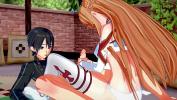 Video Bokep HD Kirito gets a blowjob from Asuna comma then fucks her hard on the bed period hot