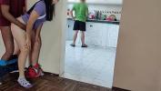 Vidio Bokep HD MY HORNY FRIEND cleans the KITCHEN while I FUCK his WIFE on the other side hot