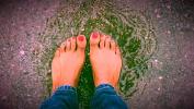 Bokep Video Jasmine plays in the rain barefoot excl hot