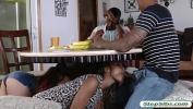 Bokep Sex Adriana Maya and Misty Stone having a dinner with their uncle and nephew that turns into nasty foursome action on the couch 2022