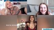 Download vidio Bokep HD Babes play a game via video call and strip off showing their small tits period They finger their pussies and then lick a vibrator and masturbate with the toy 2022